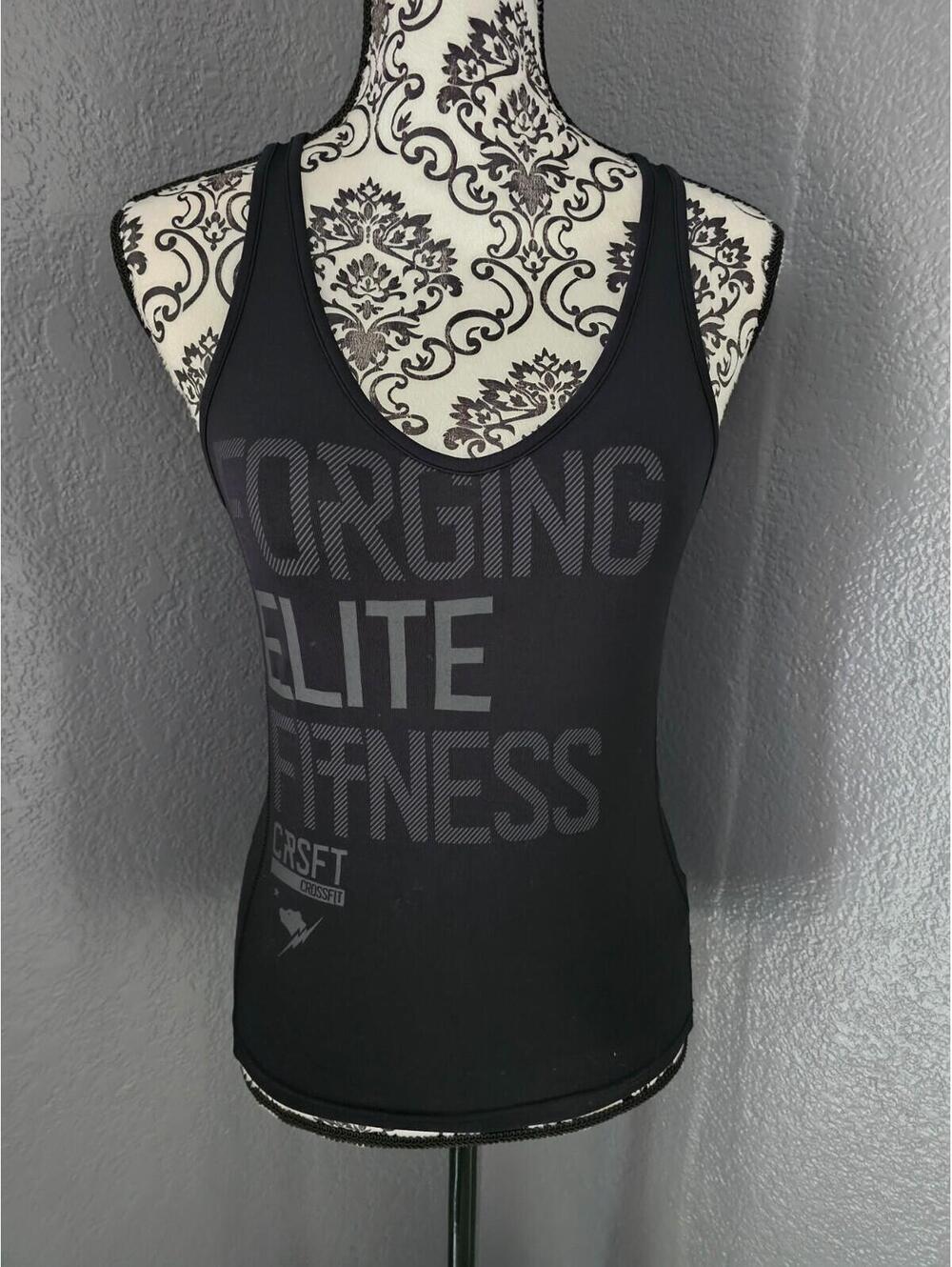 New Women's Reebok Crossfit Tank Top Sleeveless Black Size X Small Elite Fitness